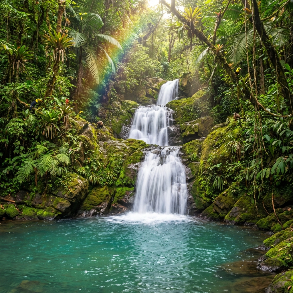 Montezuma Waterfalls near Casita Escondida Cóbano