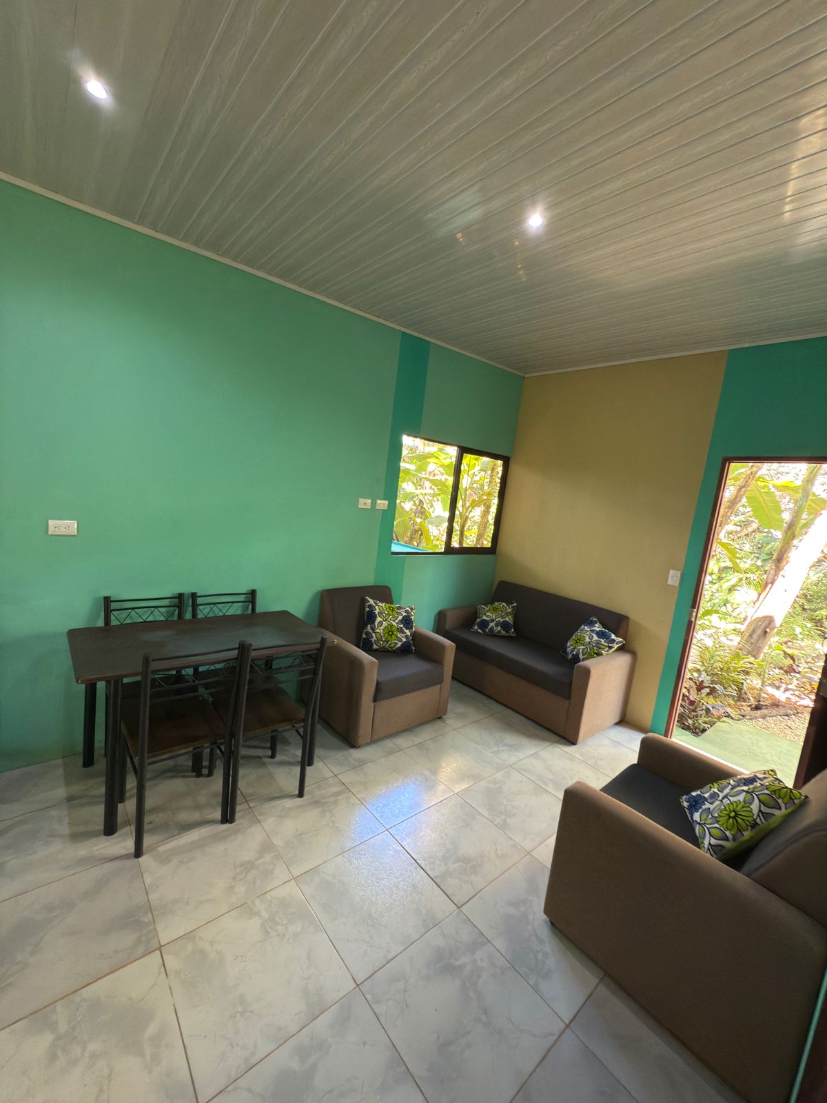 Spacious and well-lit living room